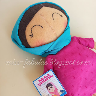 Malala felt doll