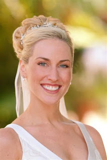 wedding updos with veil for medium length hair