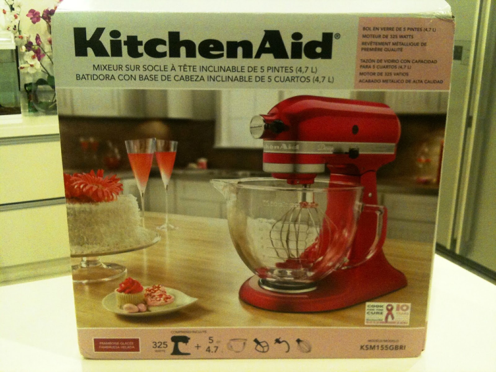 Lizzie as a Mummy KitchenAid Raspberry  Ice Mixer