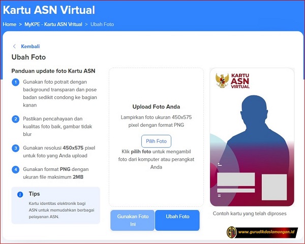 Cara Cetak Kartu ASN Virtual Berbasis QR code