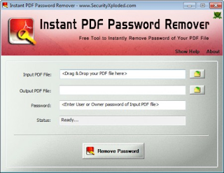 Instant pdf password remover