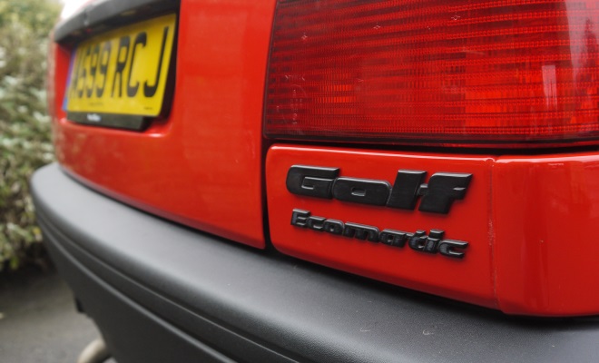 1994 VW Golf Ecomatic boot badge