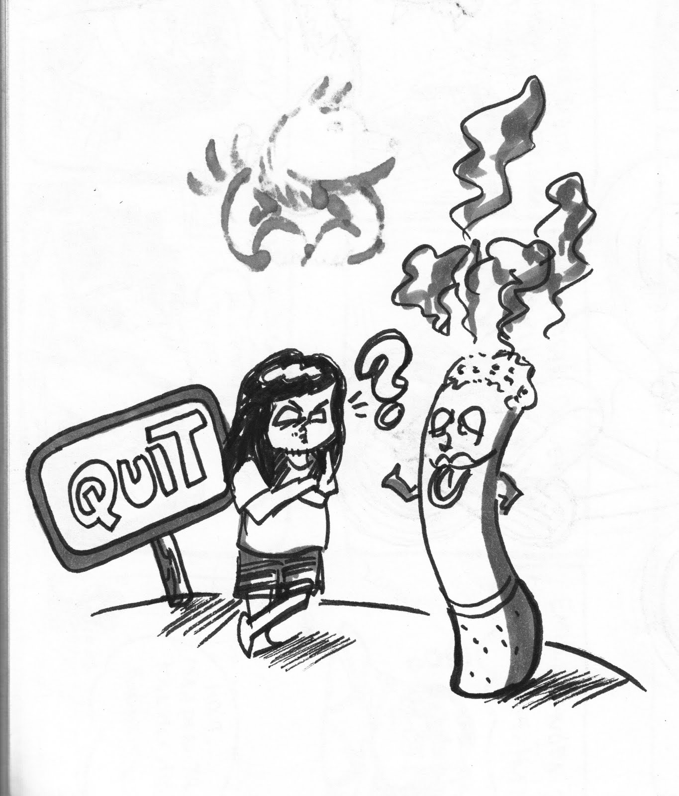  Gambar Kartun Orang Sedang Merokok Bestkartun