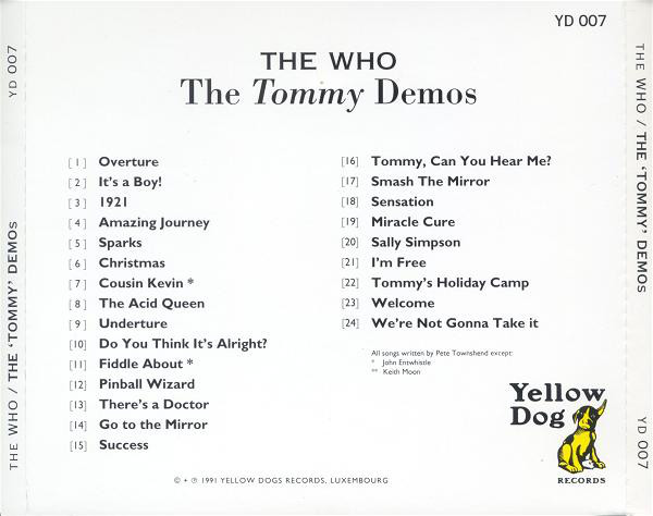 Reliquary Who The The Tommy Demos Yd 007 Sbd