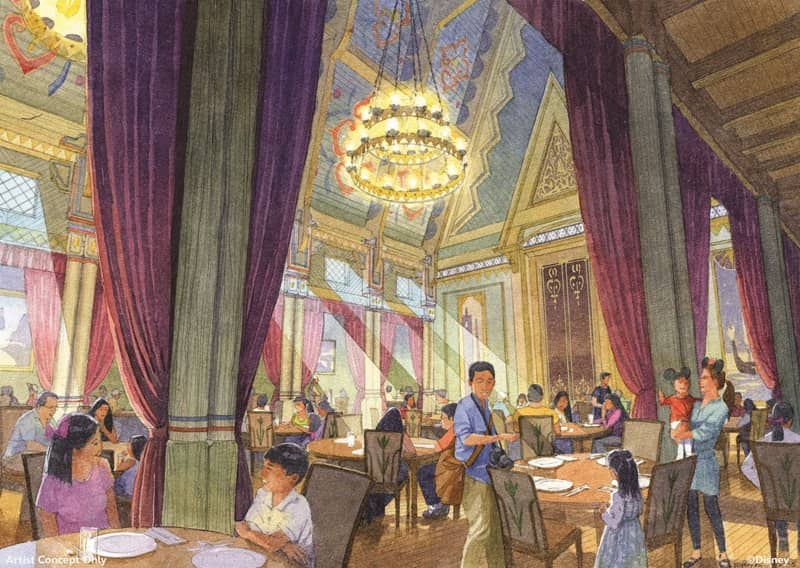 The interior of Royal Banquet of Arendelle