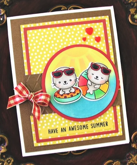 Sunny Studio Stamps: Sealiously Sweet Customer Card by 52nd Avenue