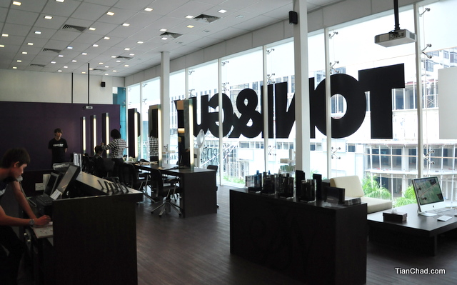 This is how Toni & Guy Saloon looks like on the top floor