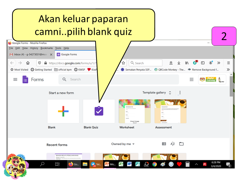 Duniaku Di Pemulihan Khas Tutorial Mudah Buat Kuiz Googleform