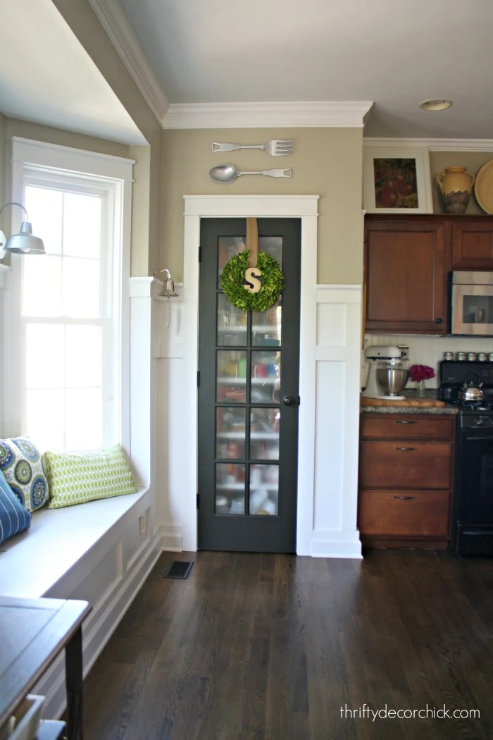 glass door on pantry