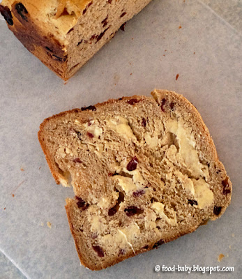 Pumpkin and Cranberry Loaf Breadmaker © food-baby.blogspot.com All rights reserved