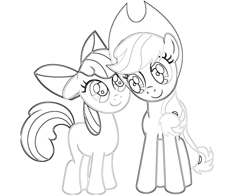 #33 My Little Pony Applejack Coloring Page