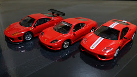 kyosho ferrari minicar new versus old