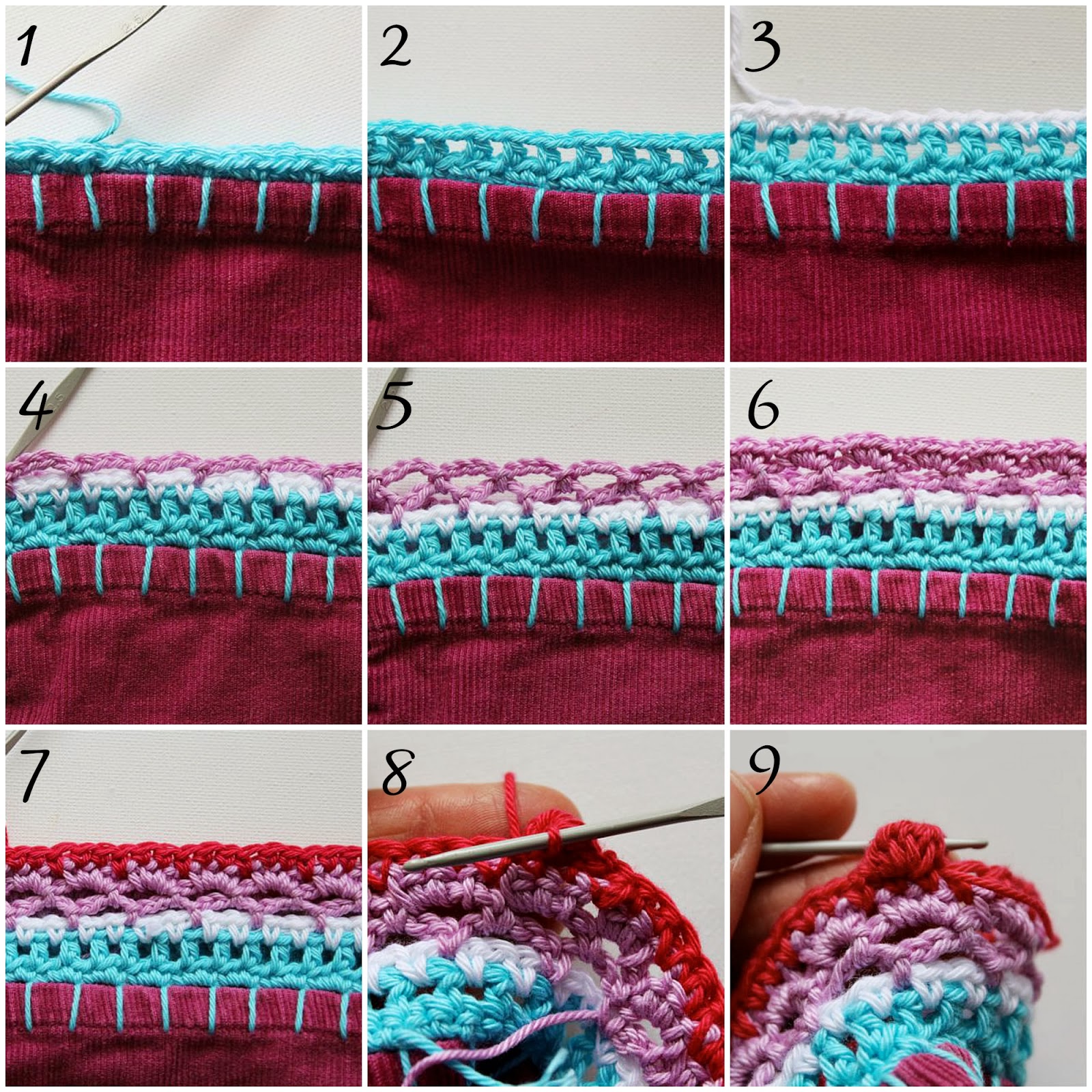 My Rose Valley: Crochet Edging Tutorial