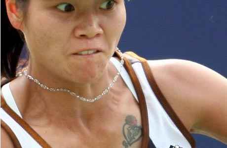 Li Na's heartshaped rose tattoo