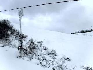 リフト脇の深雪はまあまあ滑りやすかった