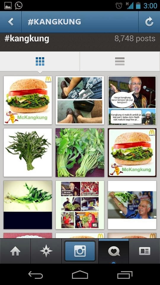 15 Screenshot Trending P.M Turunkan Harga Kangkung 