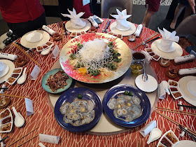 Prosperity Silver Bait & Homemade Bakkwa with Fresh Greens Yusheng