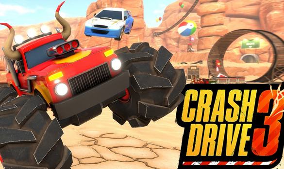 تحميل لعبة Crash Drive 3 افضل لعبة سيارات للاندرويد