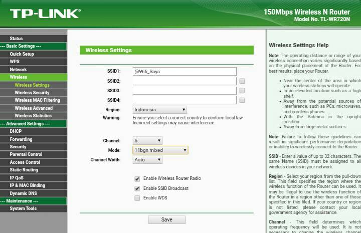 Setting Pemula Wireless Router TP-LINK TL-WR720N Dengan Mudah dan Tanpa Ribet