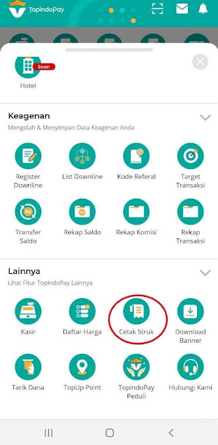 Cara Setting Printer Bluetooth di Aplikasi Topindopay