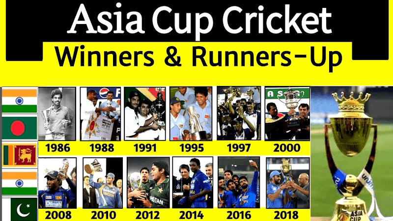 Asia Cup Winners & Runners-Up List Since From 1984 To 2023