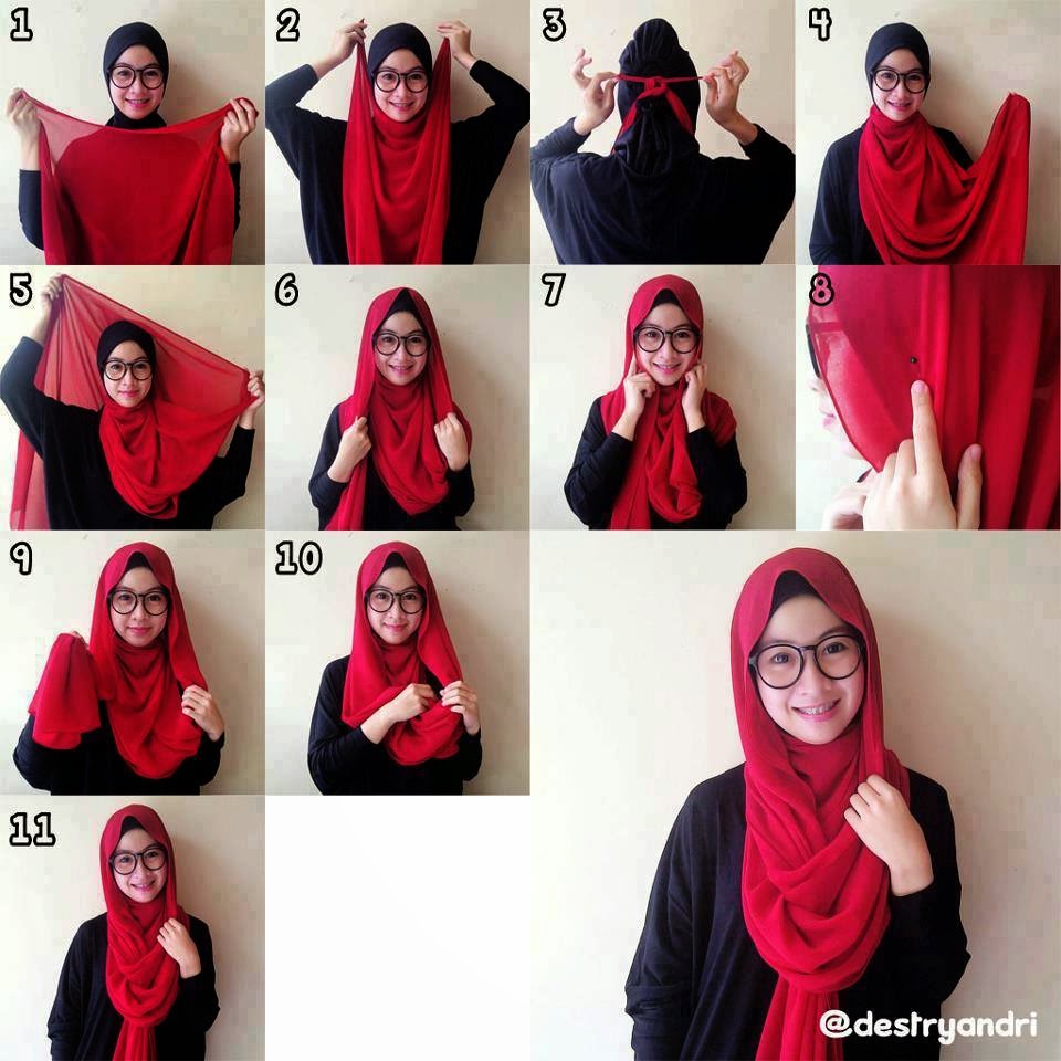 26 Ide Tutorial Hijab Indonesia Ala Ria Ricis Terlengkap Tutorial Hijab Indonesia