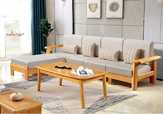 sofa gỗ góc chữ l