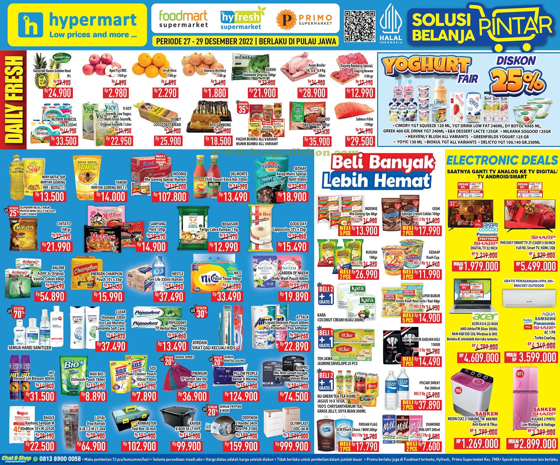 Promo HYPERMART Awal Pekan 27 - 29 Desember 2022