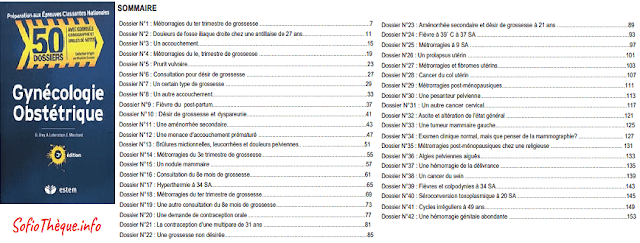 50 Dossiers Gynécologie Obstétrique