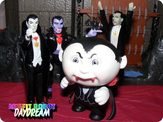 ReAction Dracula, Socket Poppers Dracula, Remco Dracula, and Nasty Nick