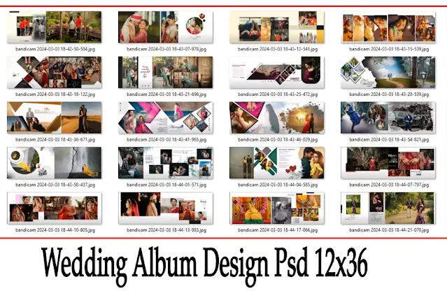 Wedding Album Design Psd 12x36