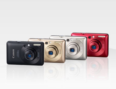 2) Canon Ixus 100IS In Red/