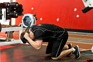 Kneeling Rope Pulley Crunches