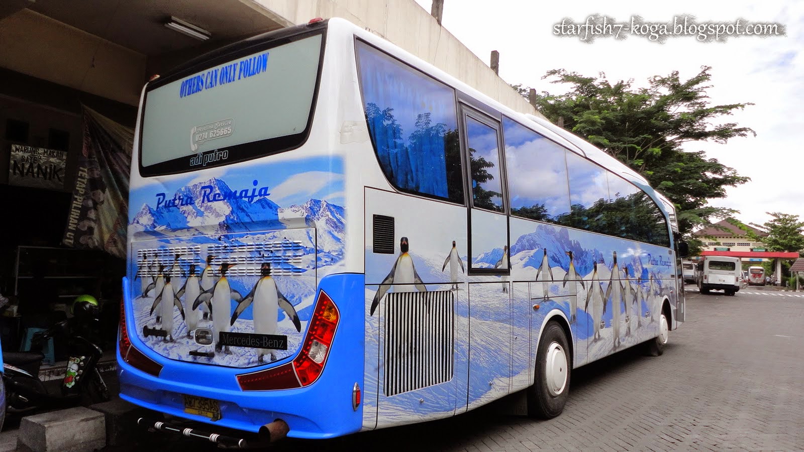 Livery Unyu Lucu Bus Malam AKAP Pariwisata