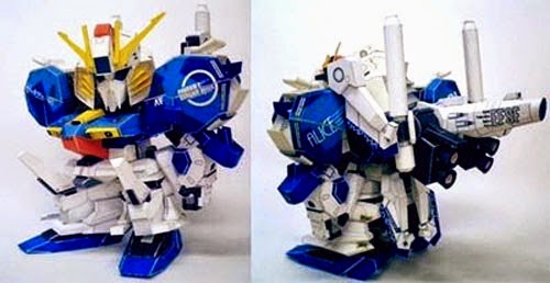 SD MSA-0011 Ex-S Gundam Papercraft Model