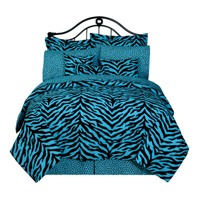 Zebra Print Bedding on Girlie Girls Bedding  Blue Zebra Bedding Collection