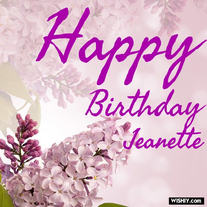 happy birthday jeanette images