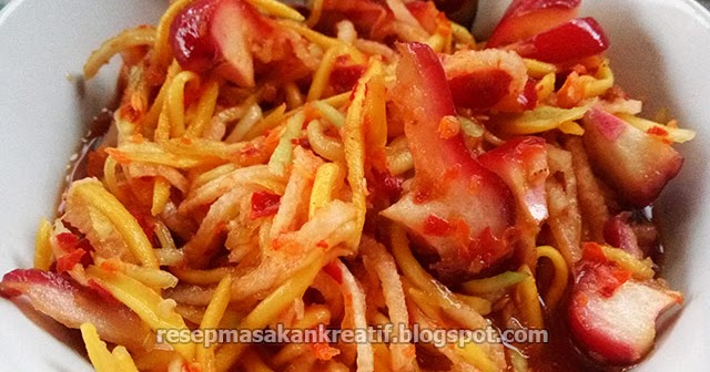 Resep Rujak Serut Mangga Muda Kuah Segar Plus Jambu 