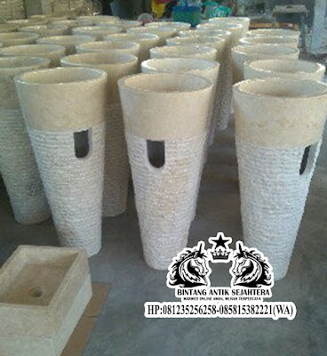 Pedestal Cuci Tangan Marmer