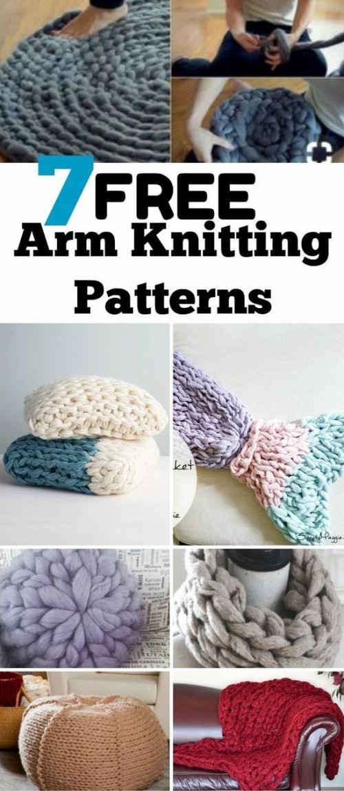 Free Arm Knitting Patterns with Chunky Yarn