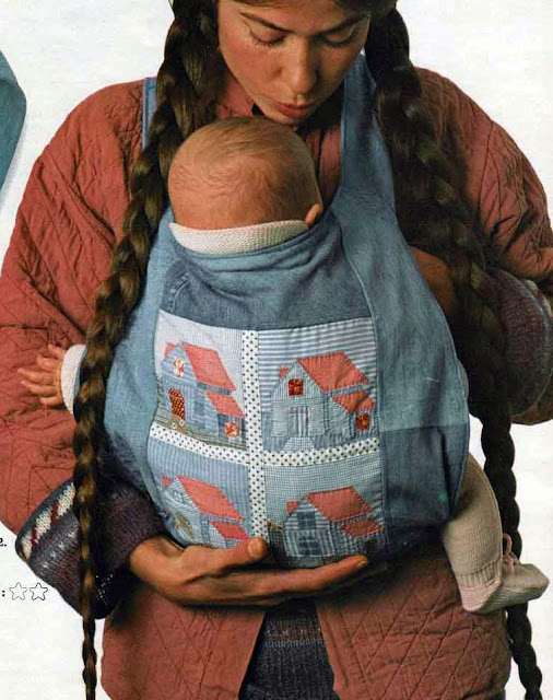 The Vintage Pattern Files: Free 1970's Sewing Pattern - Je porte bébé / Baby Carriers