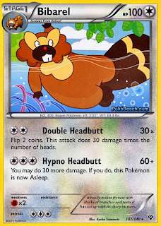 Bibarel Pokemon X and Y Card