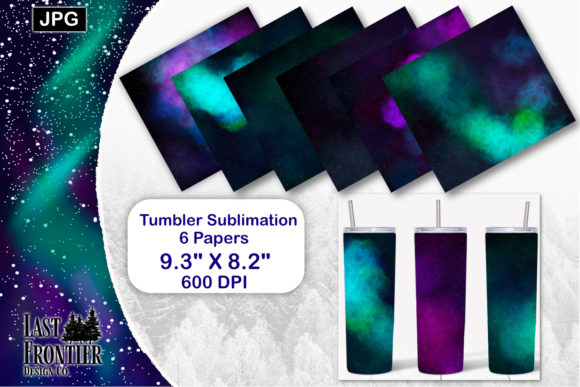Galaxy Tumbler Wrap Sublimation Graphic