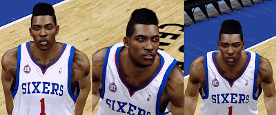 NBA 2K13 Nick Young New Hair Cyberface Patch Flat top