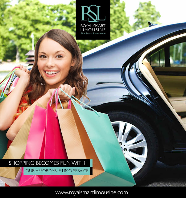 shopping with limo chauffeur service