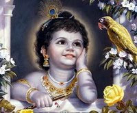 Lord Shri Krishna, depicted as a child
