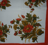 Fall Autumn Vintage Tablecloth