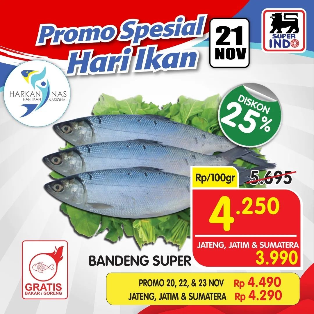 Promo SUPERINDO HARI IKAN NASIONAL Diskon 25%