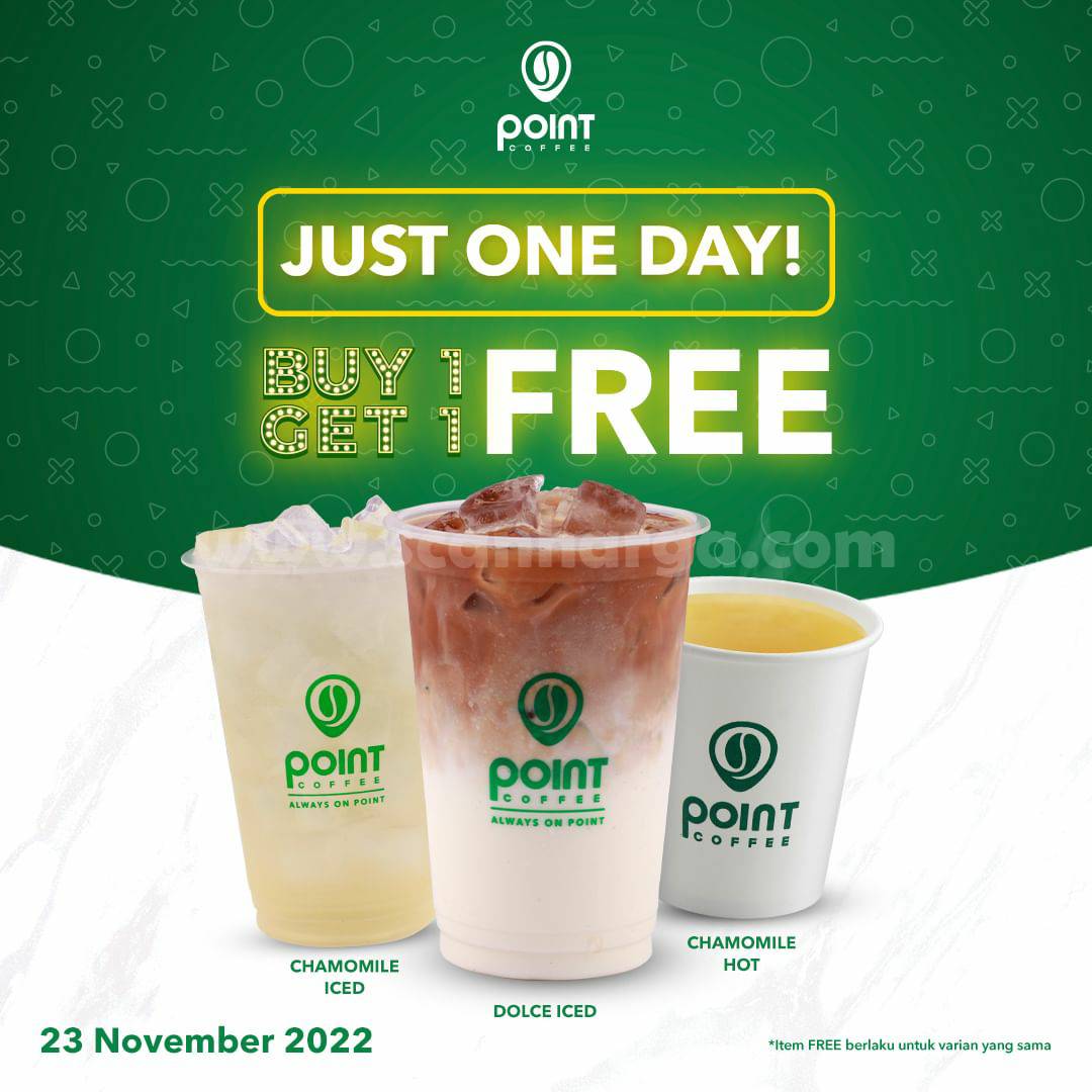 Promo POINT COFFEE Special Buy 1 Get 1 Free