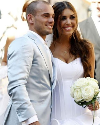 Wesley Sneijder marries Yolanthe Cabau van Kasbergen